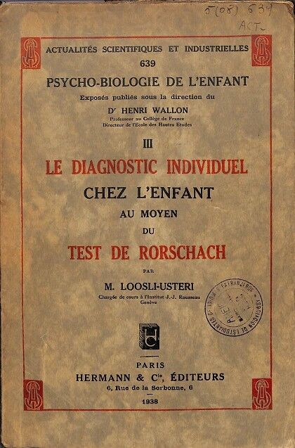 Le Diagnostic Individuel Chez L'Enfant (Francés)