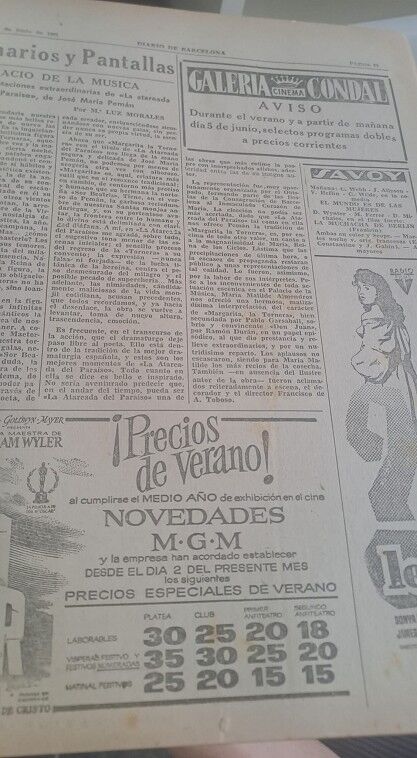Diario de Barcelona - Junio 1961