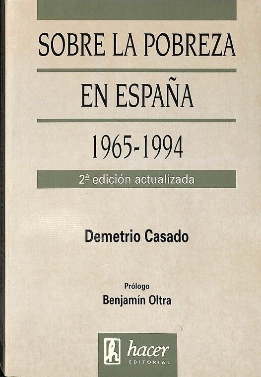 Sobre la Pobreza en España, 1965-1994