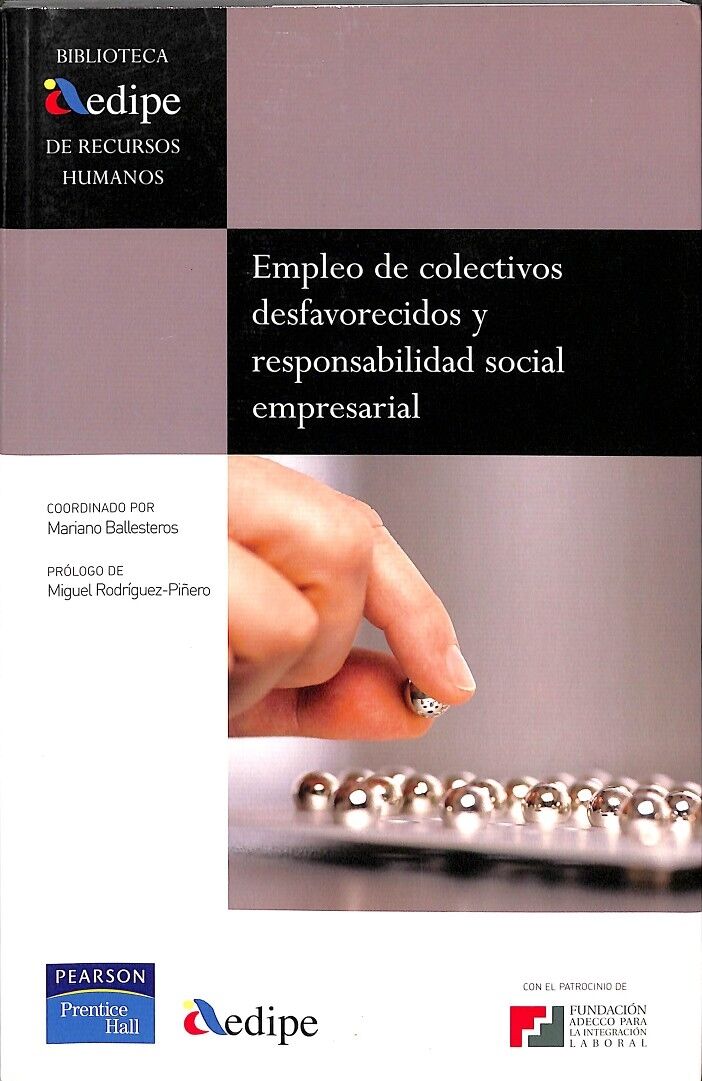 Aedipe Empleo de Colectivos Desfavorecidos y Responsabilidad Social Empresarial