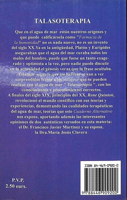 Talasoterapia, un Manantial Terapeutico