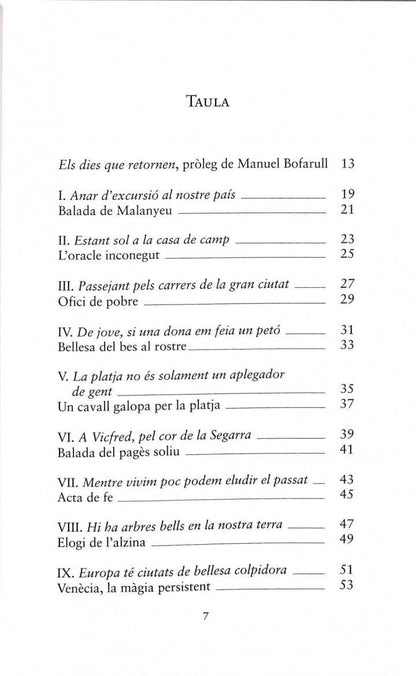 Els Dies Que No Tornen .