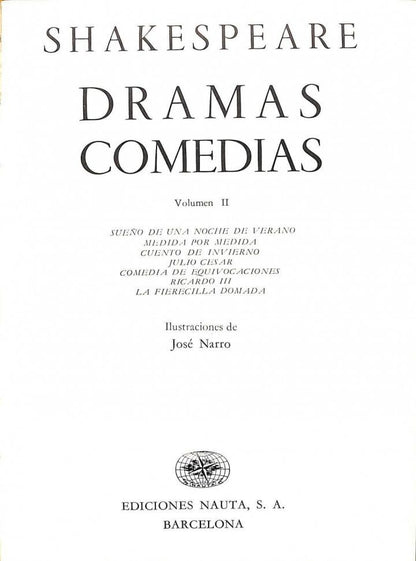 Dramas Comedias. Volumen II