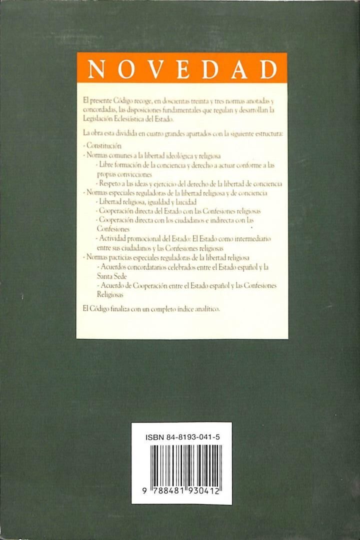 Leyes Eclesiásticas del Estado