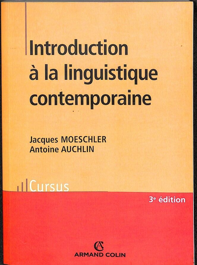 Introduction À la Linguistique Contemporaine - (Francés)
