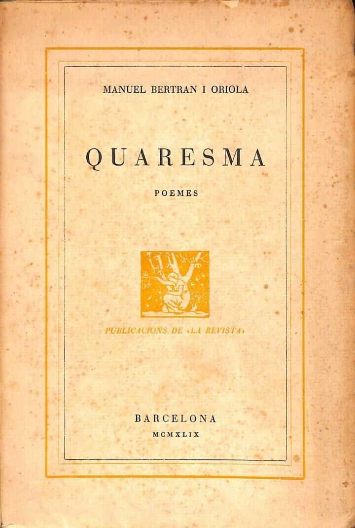 Quaresma (Poemes) .