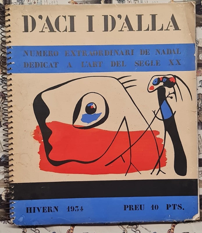 Lámina Artística Joan Miró – Revista D’ací i D’allà. Portada Ilustrada Estilo Miró