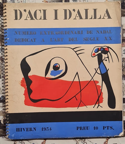 Lámina Artística Joan Miró – Revista D’ací i D’allà. Portada Ilustrada Estilo Miró