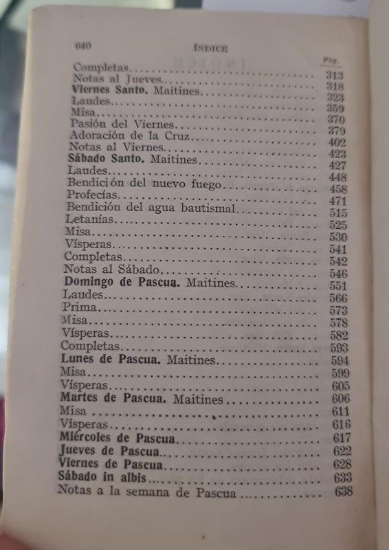 Oficio de Semana Santa