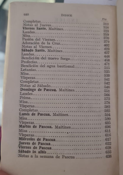Oficio de Semana Santa