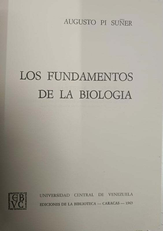 Los Fundamentos de la Biología