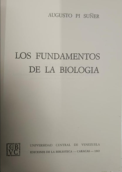 Los Fundamentos de la Biología