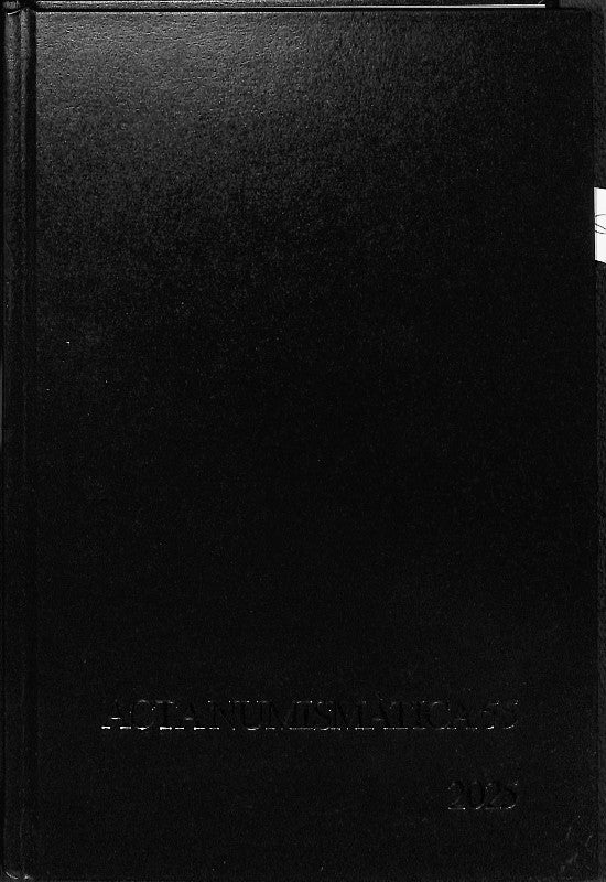 Acta Numismàtica Vol. 55