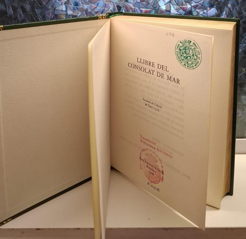Llibre del Consolat de Mar - Facsímil de l'edició de l'any 1523 -