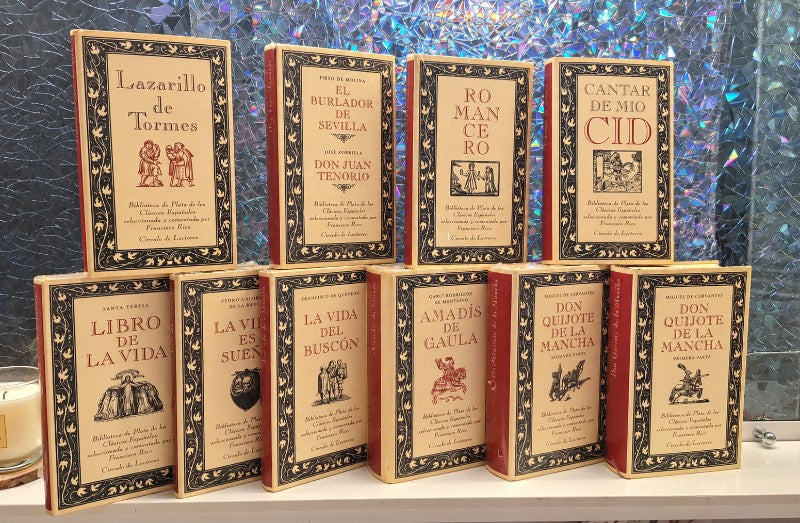 Lote Biblioteca de Plata de los Clásicos Españoles (10 Volúmenes)