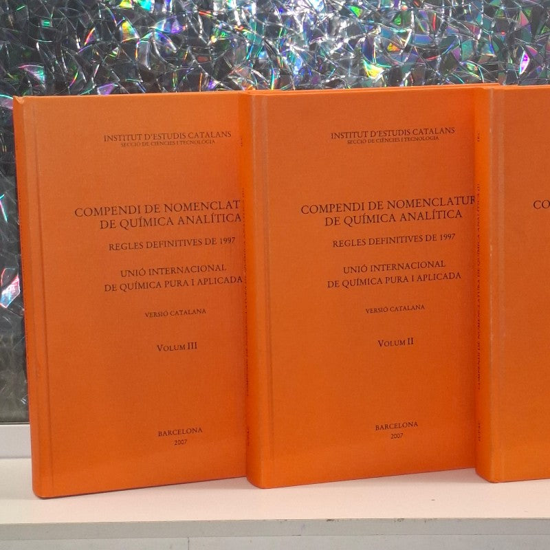 Compendi de Nomenclatura de Química Analítica Vol. I-II-III