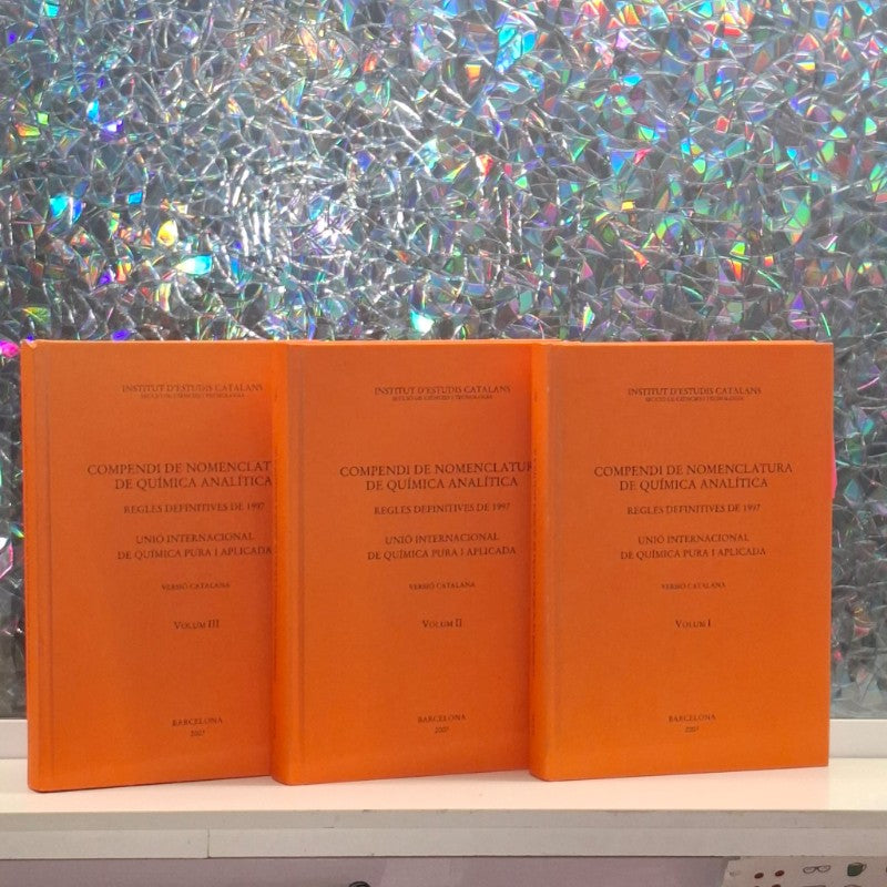 Compendi de Nomenclatura de Química Analítica Vol. I-II-III