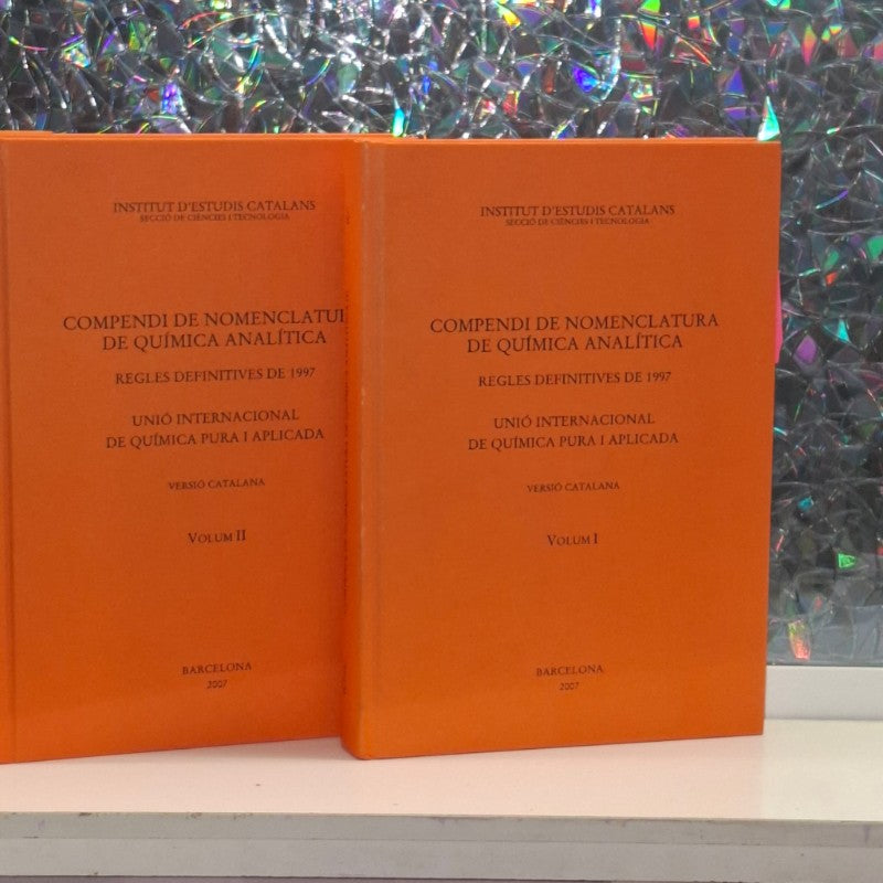 Compendi de Nomenclatura de Química Analítica Vol. I-II-III