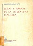 TEMAS Y FORMAS DE LA LITERATURA ESPAÑOLA | ALBERTO PORQUERAS MAYO