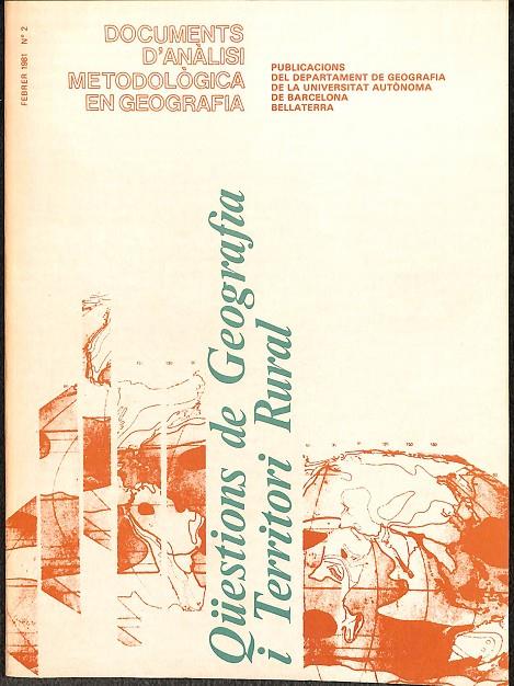 QÜESTIONS DE GEOGRAFIA I TERRITORI RURAL (CATALÁN - CASTELLANO) | ANTONI F. TULLA