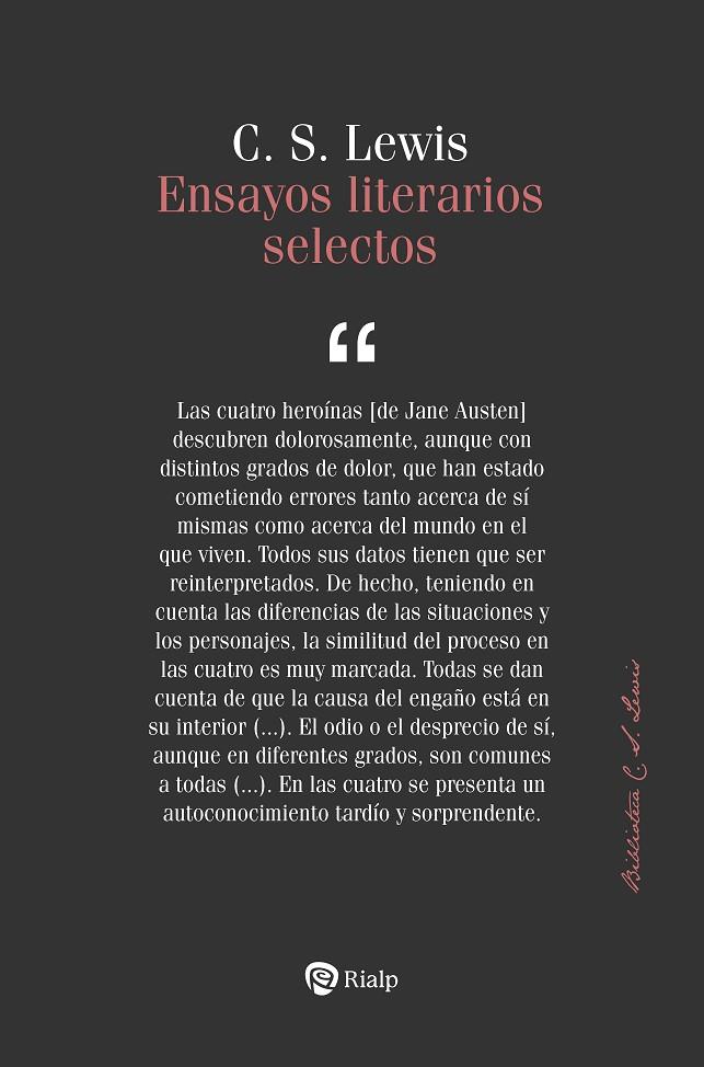 ENSAYOS LITERARIOS SELECTOS | LEWIS, CLIVE STAPLES