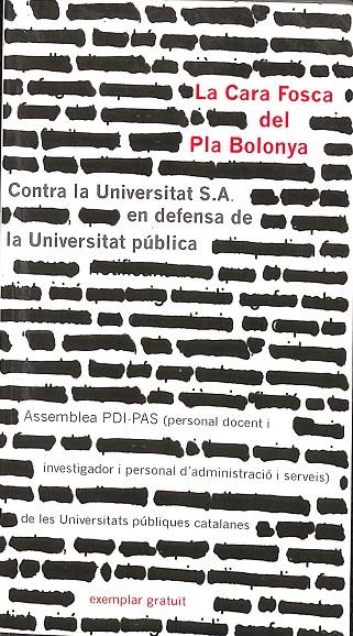 LA CARA FOSCA DEL PLA BOLONYA (CATALÁN) | V.V.A