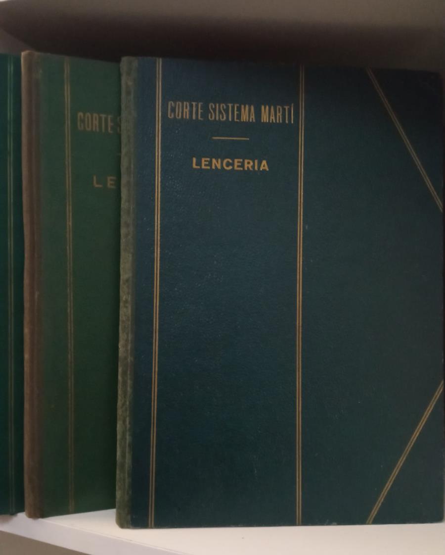 CORTE SISTEMA MARTÍ LENCERIA AÑO 1948, 1951,1963, 1964 4 VOL