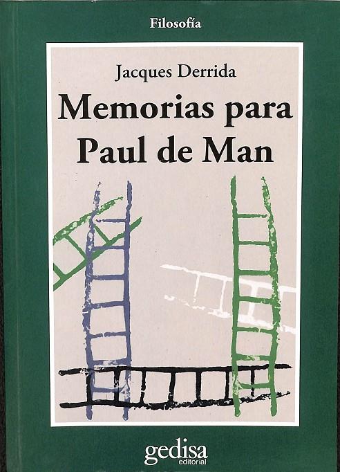 MEMORIAS PARA PAUL DE MAN | DERRIDA, JACQUES