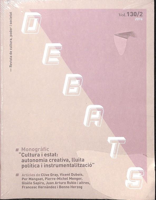 REVISTA DEBATS VOL 130 / 02 (PRECINTADO)- (CATALÁN) | 9770212058502 | V.V.A