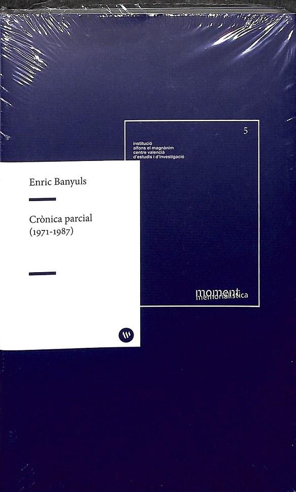 CRONICA PARCIAL (1971-1987)  | 9788478227778 | BANYULS JIMÉNEZ, ENRIC