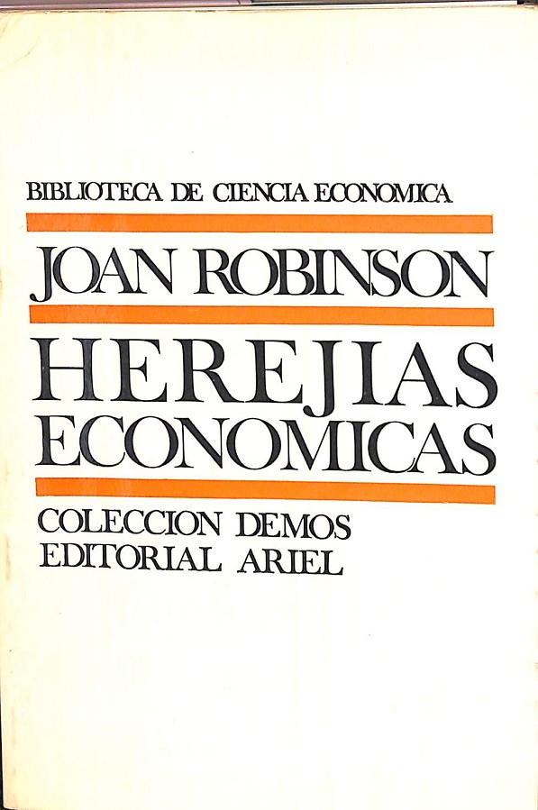 HEREJIAS ECONOMICAS | JOAN ROBINSON