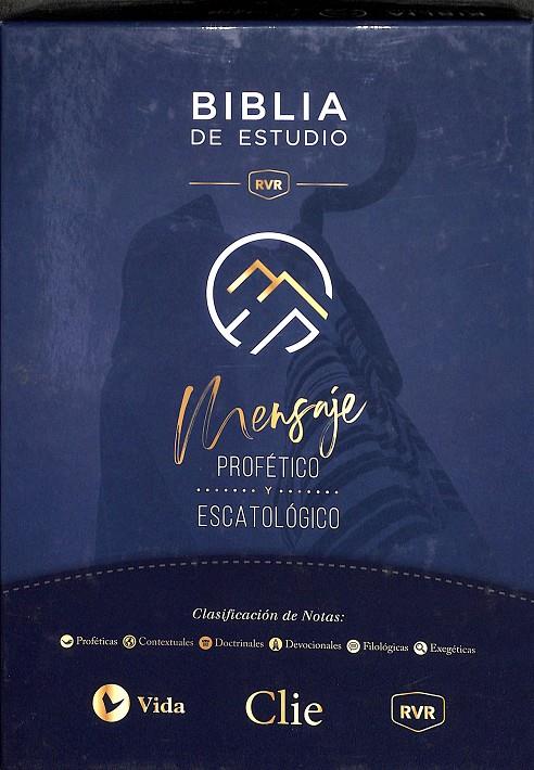 BIBLIA DE ESTUDIO. MENSAJE PROFETICO Y ESCATOLÓGICO (CON CAJA PROTECTORA) | V.V.A