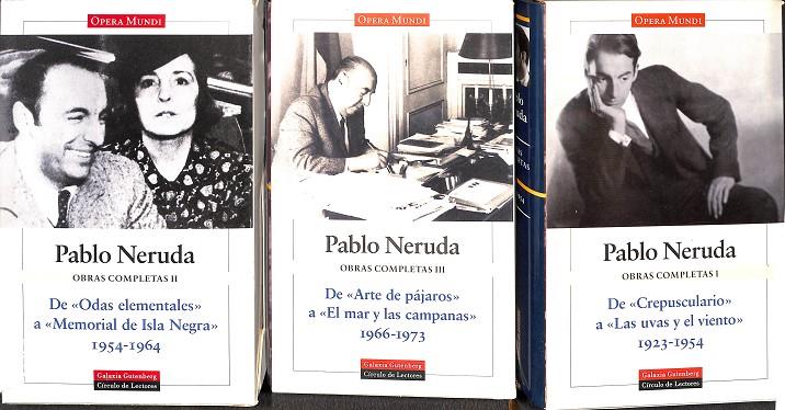 PABLO NERUDA OBRAS COMPLETAS 1, 2 Y 3 (3 VOL) OPERA MUNDI | PABLO NERIDA