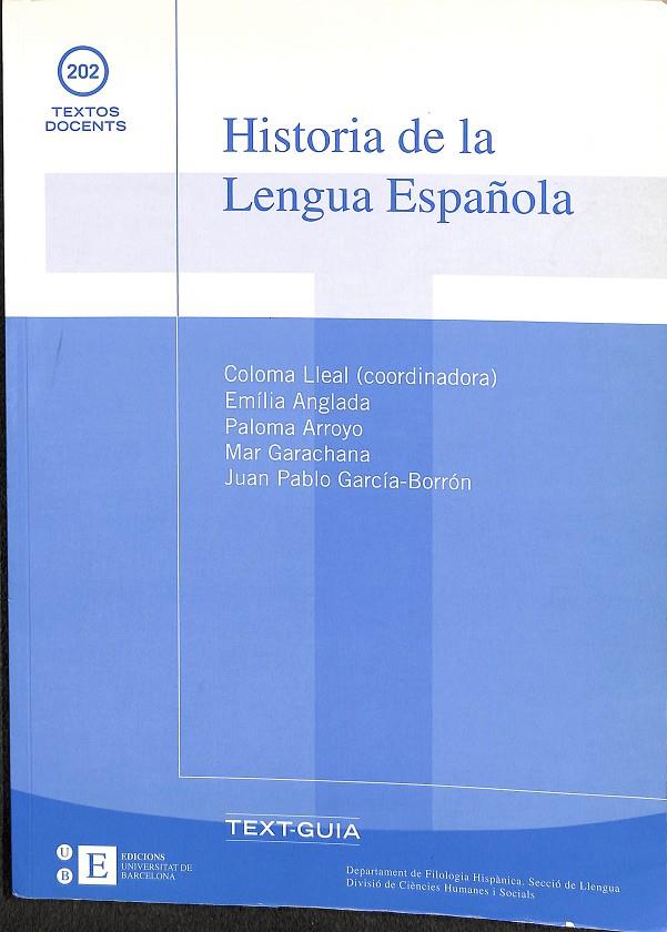 HISTORIA DE LA LENGUA ESPAÑOLA | V.V.A