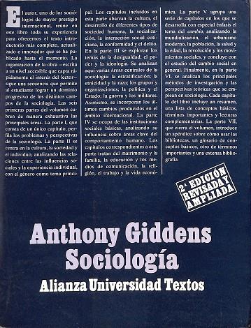 SOCIOLOGIA. | ANTHONY GIDDENS