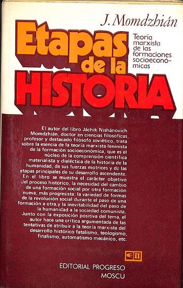 ETAPAS DE LA HISTORIA  - TEORÍA MARXISTA DE LAS FORMACIONES SOCIOECONÓMICAS | J. MOMDZHIÁN