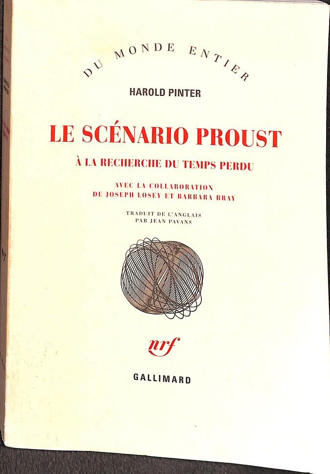 LE  SCENARIO PROUST (FRANCÉS) | HAROLD PINTER