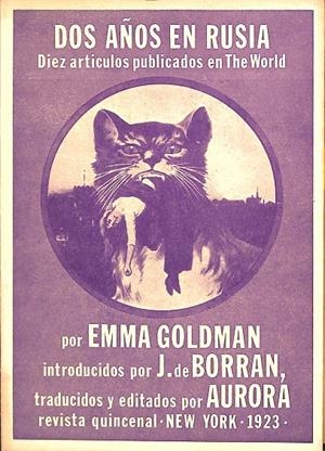 DOS AÑOS EN RUSIA. DIEZ ARTICULOS PUBLICADOS EN THE WORLD.  | EMMA GOLDAMN
