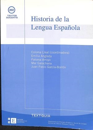 HISTORIA DE LA LENGUA ESPAÑOLA | V.V.A